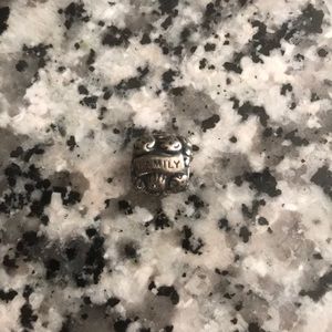 “Family” “love” with smiley faces Pandora Bead
